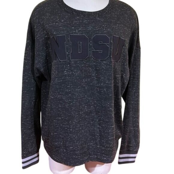 Ndsu North Dakota Bison Charcoal Gray Sweatshirt Womens Medium New - Picture 1 of 7